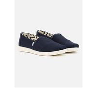 Women's TOMS Alpargata Plus Heritage Canvas Women's Navy Espadrilles - Blue - Size: 8