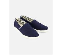 Women's TOMS Alpargata Plus Heritage Canvas Women's Navy Espadrilles - Blue - Size: 6
