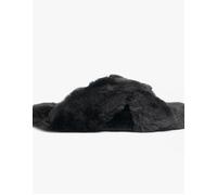 Women's TOMS SUSIE Womens Faux Fur Mule Slippers Black