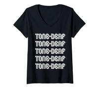 Womens Tone-deaf V-Neck T-Shirt