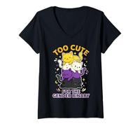 Women's Too Cute for The Binary Funny Non Binary V-Neck T-Shirt