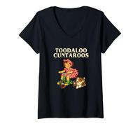 Women's Toodaloo Cuntaroos Goodbye Funny V-Neck T-Shirt