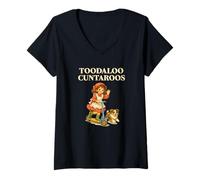 Women's Toodaloo Cuntaroos Goodbye Funny V-Neck T-Shirt