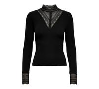 Women's top Only Tilde manches longues col montant lace Black L