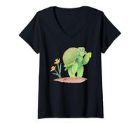 Women's Torrence the Tortoise V-Neck T-Shirt