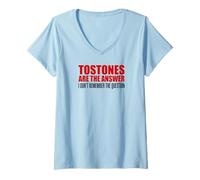 Womens Tostones Are The Answer I Don't Remember The Question Funny V-Neck T-Shirt