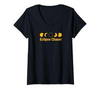Women's Total Solar Eclipse Chaser - Tees, Tops & Accessories V-Neck T-Shirt