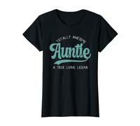 Womens Totally awesome auntie a true living legend aunties T-Shirt