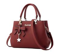 Womens Tote Bag Fashion Handbags Ladies Purse Satchel Shoulder Bags Tote Leather Bag For Ladies Corduroy Tote Bag for Women (Red, One Size)