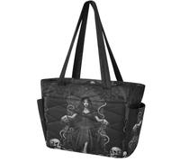 Women's Tote Bag Lightweight Versatile Dark in Wonderland | Shoulder Handbag With Luggage Sleeve For Office Trip