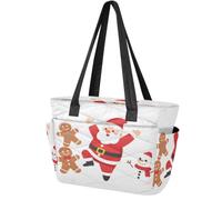 Women's Tote Bag Lightweight Work Bags Christmas Snowman Graphic