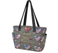 Women's Tote Bag Versatile Daily Bags God Bless Flag Us Flag