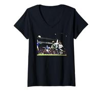 Women's Tottenham Jurgen Klinsmann Bicycle Kick World Cup Football V-Neck T-Shirt
