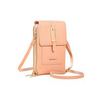 Women's Touch Screen Mobile Phone Messenger Bag, Cell Phone Purse Crossbody Anti-Theft Shoulder Strap Small Handy Key Pouch