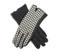 Women's Touchscreen Gloves with Dogtooth Design