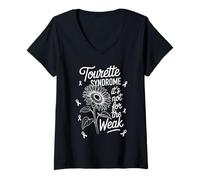 Womens Tourette Syndrome It's Not For The Weak V-Neck T-Shirt