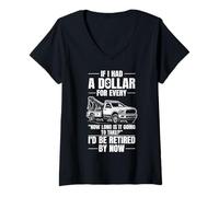 Women's Tow Truck Operator Repo man V-Neck T-Shirt