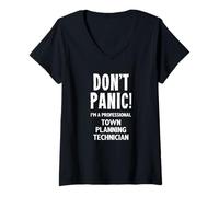 Womens Town Planning Technician V-Neck T-Shirt