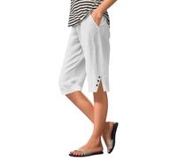 Womens Tracksuit Bottoms Open Bottom Trendy Sport Shorts Office Summer Cloth Leather Jeans Suit Trousers Bike Riding Work Class Public Baggy Cargo Trousers for Women(White,M)