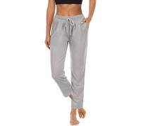 Womens Tracksuit Bottoms Womens Joggers Loose Fit Straight Leg Drawstring Trousers Elastic Waisted Petite Summer Running Jogging Yoga Gym Lightweight Sports Tracksuit with Pockets Gy1 L