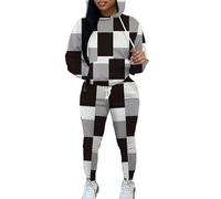 Women's Tracksuit Set Geometry 3D Printed Hoodie and Joggers Pants Set Leisure Outfits Autumn Winter Two Piece Set Sportswear