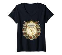 Women's Traditional Latinoamerica Cultural Dance Map Flags V-Neck T-Shirt