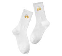 Women's traditional socks, beer socks, unisex socks with beer festival print, medium height, comfortable everyday socks with graphic design