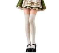 Women's Traditional Stockings, Thin Socks, Low Saturated Soft Comfortable Knitted Stockings That Go Over The Knee, Cuddly Warm Socks