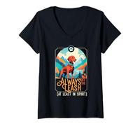 Womens Trail Dog Trekker Always Off The Leash V-Neck T-Shirt