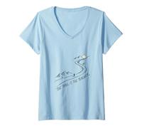 Women's Trail is The Teacher Ultra Mindful Trail Run V-Neck T-Shirt
