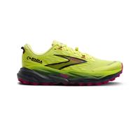BROOKS Womens Cascadia 19 Sneaker, Sunny Lime Black Magenta, 3 UK