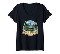 Women's Trail to River Ready Alpine Packraft Route V-Neck T-Shirt