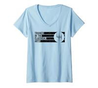 Women's Trained in The Classical Arts 4 Speed Manual Transmission V-Neck T-Shirt
