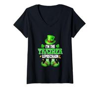 Women's Trainer Leprechaun St. Patrick's Day Proud Irish Job Team V-Neck T-Shirt