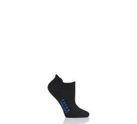 Womens Trainer Socks FALKE Cool Kick Cotton Sneaker Plain White / Black - 1 Pair