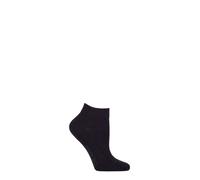 FALKE Women's Sensitive London W Sn Cotton Low-Cut Plain Trainer Socks 1 Pair, Blue Dark Navy 6370, 5.5-8