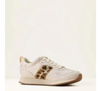 ARIAT Ranch Runner Womens Trainer - Bright Cream/Gilded Leopard Hair On