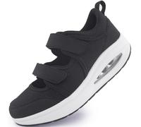 Womens Trainers Breathable Nurse Work Shoes Non-Slip Adjustable Comfortable Walking Running Casual Nursing Orthotic Lightweight Shoes Arthritis, Diabetes, Plantar Fasciitis Red UK-3.5