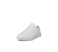 ECCO Women's Move Retro Sneaker, White/Sunny Lime, 9-9.5