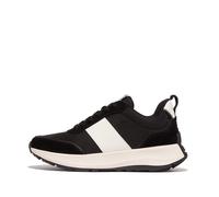 Women's Trainers FitFlop F-Mode Flow Nylon & Suede Mix Noir 36