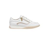 Geox Women's D MARYEMY C Trainers, White/LT Gold, 37 EU