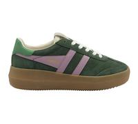 Gola Athena Suede Women's Evergreen/Candy/Jade Trainers - UK 6