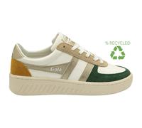 Gola Grandslam Quadrant Womens Casual Trainers in Off White Green - 4 UK