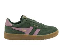 Gola Women's Hawk Suede '86 Sneaker, Evergreen/Candy/Gum, 6 UK