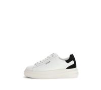 GUESS Women's ELBINA Sneaker, whblk, 6 UK