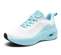 Womens Trainers Lightweight Running Shoes Ladies Mesh Breathable Cushioned Walking Sneakers for Athletic Sports Tennis Jogging Gym Outdoor,Blue,6UK/39EU
