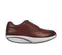 MBT Nafasi 5 Women's Anatomical and Comfortable Dress Shoes. Physiological Comfort and Stability Shoes with Curved Sole. Casual Leather Shoes with Platform and Laces. Brown