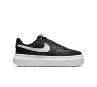NIKE Women's Court Vision Alta Leather Basketball Shoe, Nero Bianco, 6 UK