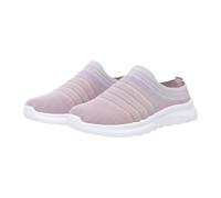 Womens Trainers,Orthopedic Shoes Women,On Sneakers Breathable Mesh Upper Lightweight Soft Sole Athletic Walking Half On Casual (Pink, 4.5)