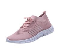 Women's Trainers Orthopedic Sneakers Barefoot Shoes Breathable Soft Sole Womens Walking Slip on Shoes Gym Tennis Lightweight Breathable Slipper Minimalist Zero Drop Trainers Ladies Yoga Sneakers Pink